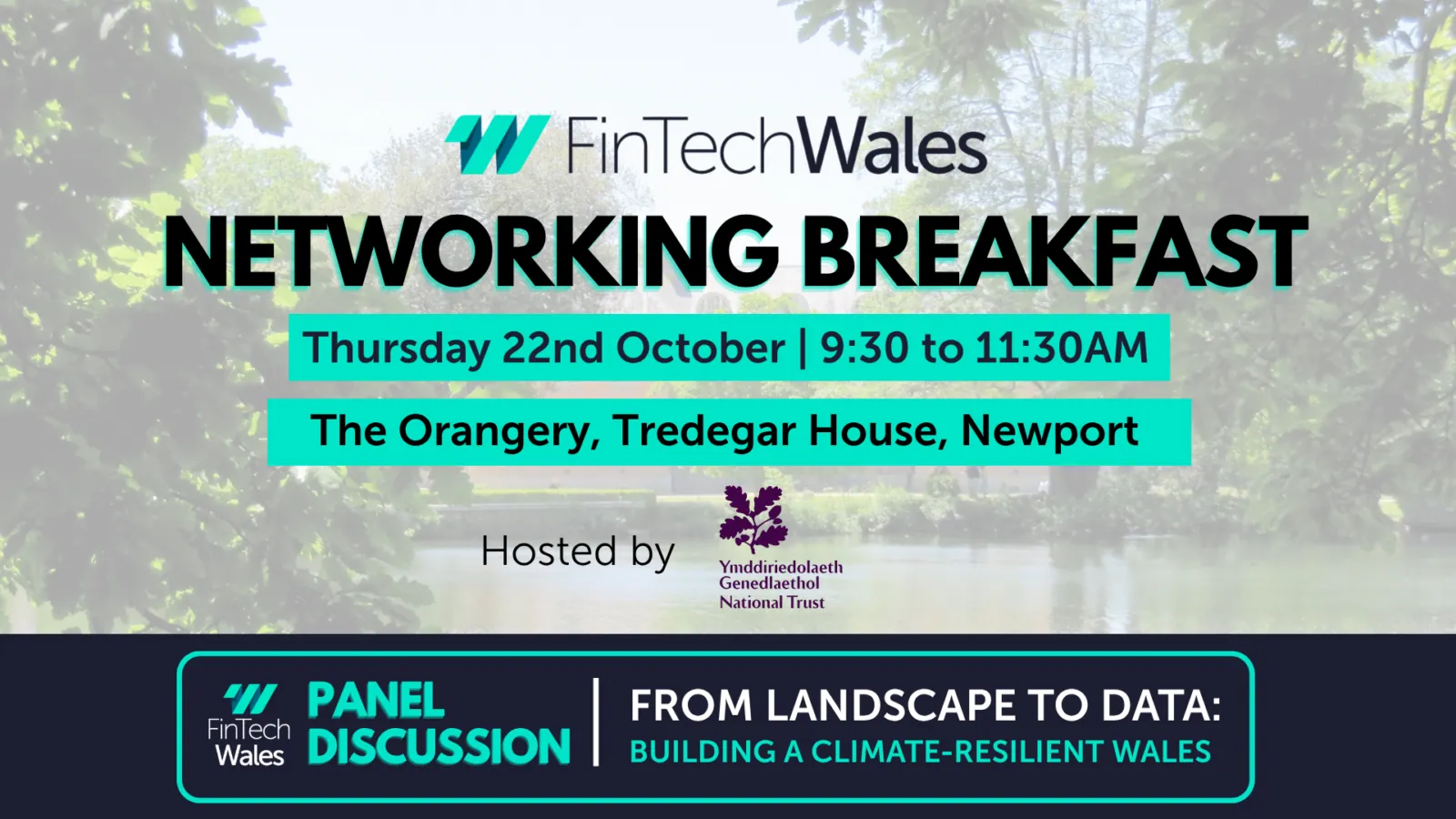 October Networking Breakfast — From Landscape to Data: Building a Climate-Resilient Wales